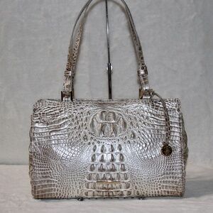 NEW! BRAHMIN Josette Tote Shoulder Bag Pristine Melbourne Leather Purse NWT